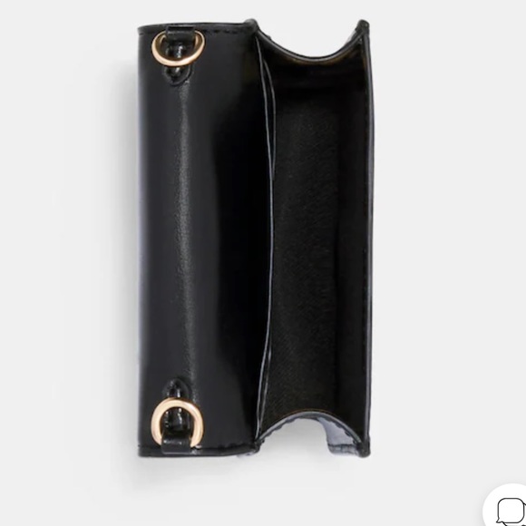 NWT Coach Brown Mini Wallet on a Chain in Signature Canvas - Picture 5 of 6